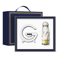 Set hadiah bisnis pemasaran jam meja & payung Mug lampu LED Speaker nirkabel pengisi daya nirkabel Set hadiah perusahaan multifungsi