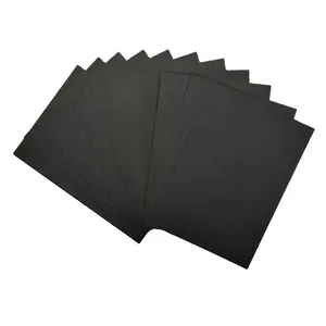 natives holzpulpe unbeschichtet 80-500 gsm harte steifheit schwarzer karton papier in rollen/bogen für geschenkbox