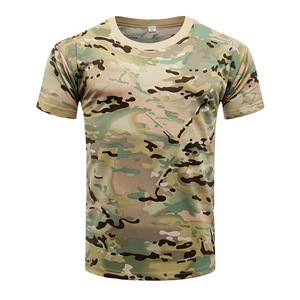 Chemise tactique à manches courtes, <span class=keywords><strong>t</strong></span>-<span class=keywords><strong>shirt</strong></span> classique à séchage rapide pour hommes, camouflage pour l'entraînement, la chasse, la <span class=keywords><strong>randonnée</strong></span>, <span class=keywords><strong>t</strong></span>-shirts décontractés camouflage - Product Image 6