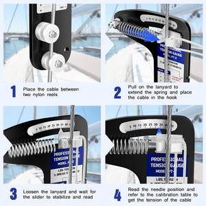 नाविक रिगिंग तनाव गेज PT-2/PT-3 पेशेवर औद्योगिक ग्रेड एल्यूमीनियम मिश्र धातु हाथ-मुक्त बल गेज 3/16-3/8 इंच के लिए - Product Image 6