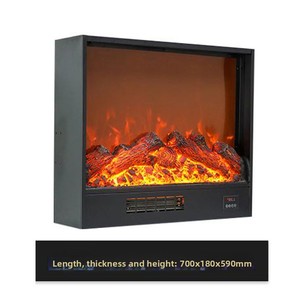 Chimenea Electrónica Integrada con Simulación de <span class=keywords><strong>Fuego</strong></span>, Control Remoto y Batería Incluida - Decoración para el Hogar, Estufa de Calefacción - Product Image 5