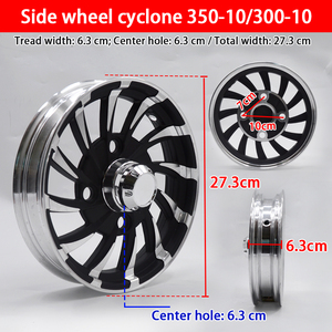 Tricycle électrique avec pneus et roues à vide, scooter électrique avec roues en aluminium professionnelles, moyeu de roue de karting 350-<span class=keywords><strong>10</strong></span> 300-<span class=keywords><strong>10</strong></span> - Product Image 2