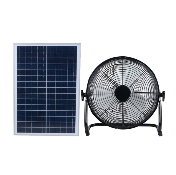 12V Dc Solar Fan Rechargeable With Solar Panel