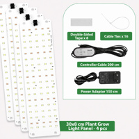 Panel Lampu Tumbuh LED Spektrum Penuh 36W Quantum Board Lampu Dapat Diredupkan 10 Tingkat 3H 9H 12H Timer Tanaman Dalam Ruangan Sukulen Bibit