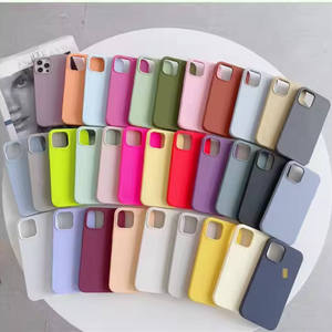 Coques de téléphone portable souples de style coréen, coques de téléphone portable liquides en silicone, coque arrière en silicone pour iPhone - Product Image 1