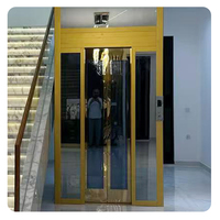 Ascenseur à portique MRL de 400 kg, ascenseur résidentiel personnalisé à traction pour installation dans une villa privée