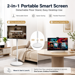 Televisor Inteligente Portátil de 32 Pulgadas, Monitor Táctil Interactivo Inalámbrico, Televisión LCD con Tecnología de Pantalla, Opciones de Tamaño de 27" / 32" Disponibles - Product Image 3