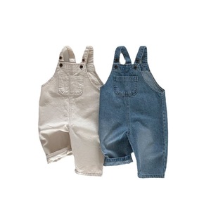 <span class=keywords><strong>Salopette</strong></span> en denim personnalisée Vêtements pour enfants garçons Combinaison en jean pour tout-petits Combinaison barboteuse d'automne pour bébé <span class=keywords><strong>garçon</strong></span> - Product Image 1