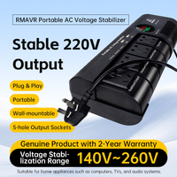 Multiprise stabilisatrice de tension 1,5 kVA 220 V, régulateur de protection contre les surtensions, facile à transporter, pour usage domestique