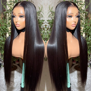 Parrucche in <span class=keywords><strong>Capelli</strong></span> Umani Vergini Vietnamiti Lisci al 100%, Parrucche Frontali in Pizzo HD Trasparente, Parrucche Senza Colla Pronte all'Uso - Product Image 2