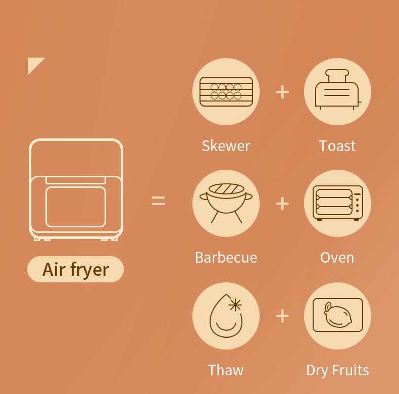 15L Intelligent Air Oven Household Frying Multifunctional Commercial Air Fryer Frying Oven Manufacturer Factory OEM