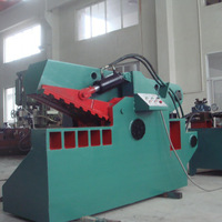Station de recyclage de ferraille, machine à couper les barres d'acier, cisaille hydraulique à tête de crocodile pour la ferraille métallique