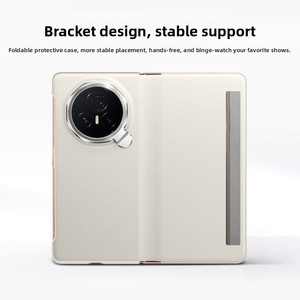 For Honor MagicV3mobile phone case new lens holder ultra-thin leather case magnetic suction flip <b>folding</b> <b>screen</b> mobile phonecase - Product Image 4