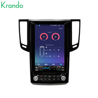 Krando 12.1" Tesla Style Android Stereo GPS Multimedia untuk Infiniti FX FX35 FX37 FX50 2009 - 2013 QX70 Pemutar DVD Mobil Navigasi