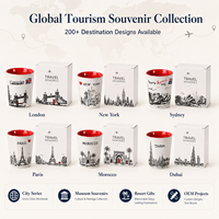 Série Souvenir de la Ville de Londres – Petite Tasse à Vin en Grès sans Anse, Verre à Shot en Céramique – Personnalisation OEM/ODM, Vente en Gros