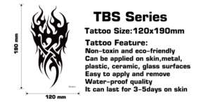 <span class=keywords><strong>Tatuaggi</strong></span> <span class=keywords><strong>Temporanei</strong></span> Sexy per Gambe Stile Indiano - Adesivi di Alta Qualità su Carta Bianca Personalizzabili per Donne - Product Image 2