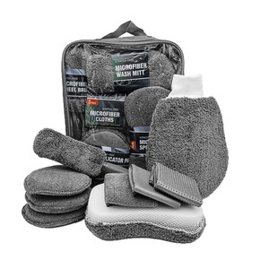 工場直送9点マイクロファイバー洗車・清掃キット-カーケア用品ツール＆ギフトセット卸売可能 - Product Image 5