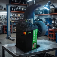 Equipo de Reparación Automotriz CHEN TUO CT9907, Balanceadora de Ruedas Dinámica, Fuente de Alimentación 220V, Motor de 0.25KW, Cambiador de Neumáticos