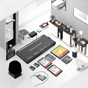 Xách Tay 7-Trong-1 Tốc Độ Cao USB C 3.0 Đầu Đọc Thẻ Bên Ngoài Cài Đặt USB Stick Chuột Xd Cf MS SD TF USB 3.0 Đa Đầu Đọc Thẻ - Product Image 5