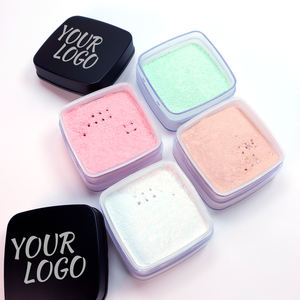Özel etiket yüz makyaj saydam gevşek toz özel Logo 23 renkler mat su geçirmez gevşek ayar tozu - Product Image 4