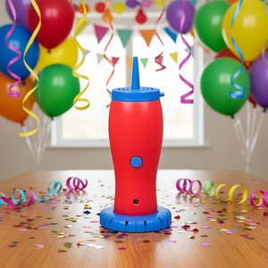 Pompe à ballons électrique portable QH-109 rechargeable pour ballons de fête, enfants, fête magique, gonfleur en plastique, forme ronde - Product Image 2