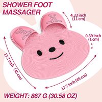 Nouveau tapis de douche en silicone pour le nettoyage des pieds, le trempage et l'élimination des callosités - Un incontournable pour chaque maison