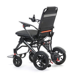 Nuevo controlador inteligente de fibra de carbono, silla de ruedas plegable automática, silla de ruedas motorizada portátil para discapacitados - Product Image 2