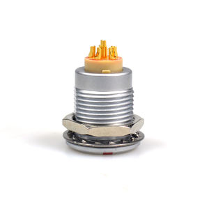 Volledig messing ronde connector Koreaanse bajonet / EGG B-serie Push-Pull/ TNC-SMA 50 Ohm/7-pins / M23 <span class=keywords><strong>3</strong></span>-12-pins mannelijke-vrouwelijke montage-aansluiting - Product Image 1