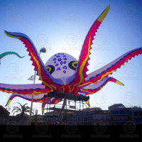 Grand poulpe gonflable tentacules discothèque Dj stand géant gonflable poulpe Air Blow up Art décoration pour décor de scène