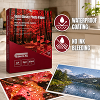 Yarı Parlak Dijital Kağıt Kamera Fotoğraf Kağıdı A4 Fotoğraf Kağıdı Resimler Mürekkep Püskürtmeli Yazıcılar İçin Yazdırılabilir OEM Epson D700 Kağıt Fotoğraf Kağıdı