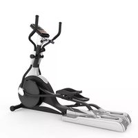 Elliptique commercial avec entraînement par volant d'inertie - Équipement de fitness durable en acier et en fer pour usage domestique et exercice quotidien