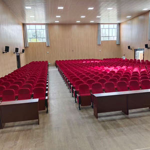 Sillas de teatro comerciales al por mayor de fábrica, asientos de Iglesia, sillas de auditorio escolar, respaldos de madera, <span class=keywords><strong>escritorios</strong></span>, telas - Product Image 1