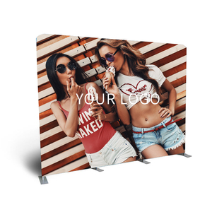 Support de toile de fond pliable portable direct d'usine avec cadre en aluminium Livraison rapide Impression de logo personnalisé Sublimation de colorant - Product Image 2