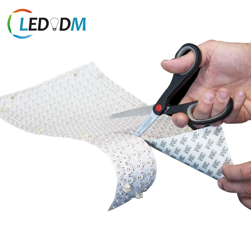 Lampu pendukung panel Led meja DIY lembar led fleksibel potongan Smd 2835 420Led/m 24v 12w lampu lembaran Led Ultra tipis