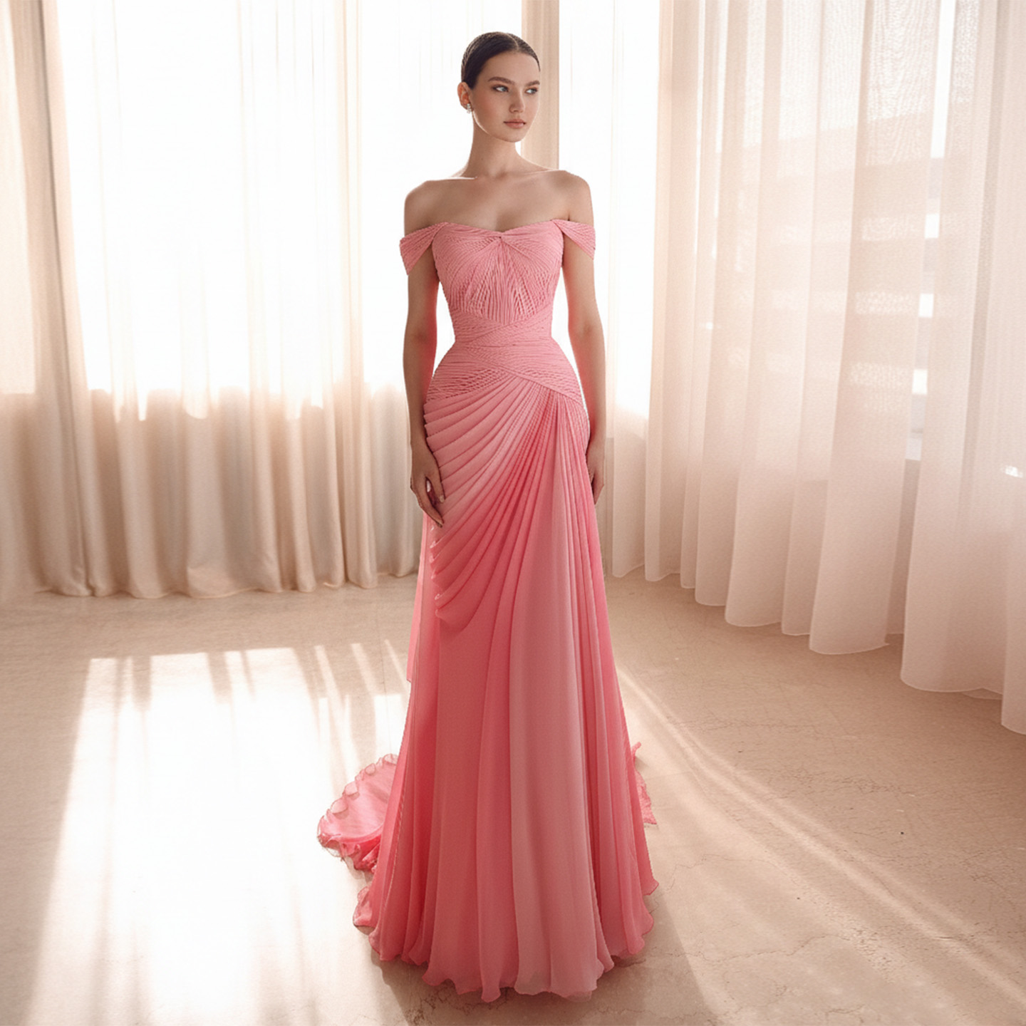 Wholesale Coral Evening Gown Luxurious With High Slit | Alibaba.com Wholesale Coral Evening Gown Luxurious With High Slit | Alibaba.com