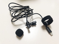 Microphone Lavalier Filaire Portable 1,5 m Stéréo Hi-Fi avec Clip, Prise Jack 3,5 mm et Type C, Micro Mobile Anti-Bruit Garantie 1 An