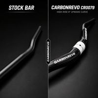 Guidon de scooter électrique Carbonrevo en alliage d'aluminium, barre de direction résistante à la corrosion, performance stable, longue durée de vie