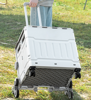 Chariot de courses pliable, chariot de pêche, chariot pour aliments et légumes, chariot de camping