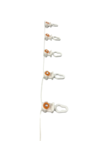 Rail de rideau ondulé pliable S Wave, accessoires de course pour rideau électrique S Wave et curseur de piste gldea, 60mm 80mm de Distance