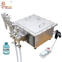 Machine de remplissage de liquides alcoolisés à double tête anti-explosion avec pompe à engrenages