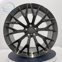 Jantes en alliage forgé CNC personnalisées de 15, 16, 17, 18, 19, 20, 21, 22, 24 pouces, finition brillante gunmetal, 5x114.3/120/108/112/115/100