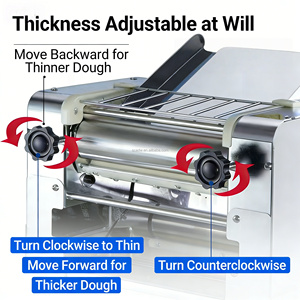 Presse à pâte commerciale de haute qualité 220v, nouvelle, automatique, pour pâtes, <span class=keywords><strong>pizza</strong></span>, feuilletage, restaurant, moule inclus - Product Image 5