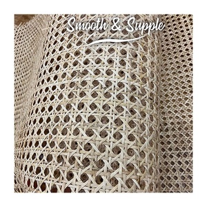 Matériau de liage en cannage de rotin naturel blanchi avec maille de 1/2 pouce pour la décoration de meubles et les chaises en rotin - Product Image 1