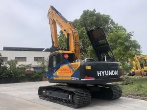 Original Korean Used Hyundai R220 Hydraulic Crawler Digger 20Ton Second Hand Excavator