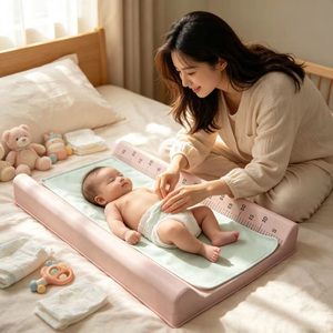 Luxury Oversize Baby Diaper Working Platform with <b>Fluffy</b> Foam <b>Cushion</b> Spill Resistant PVC Outer with Washable Towel and Durable - Product Image 5