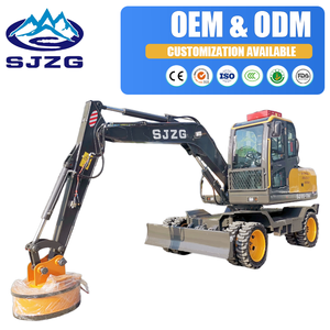 Excavadora Hidráulica de Ruedas de 7.6 Toneladas con Mandril Electromagnético Personalizable para Construcción Urbana e Ingeniería Municipal - Product Image 3