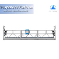 Plataforma Colgante Galvanizada en Caliente de Aleación de Aluminio ZLP800 ZLP630, Andamio Suspendido, Góndola para Limpieza de Vidrios