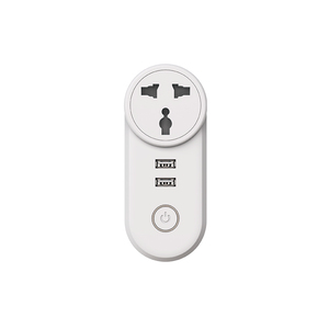 Prise intelligente <span class=keywords><strong>WiFi</strong></span> universelle SmartLife 16A AC110-240V double <span class=keywords><strong>USB</strong></span> 5V 2.1A compatible Alexa Google Voice, ignifuge, en cuivre pur - Product Image 2