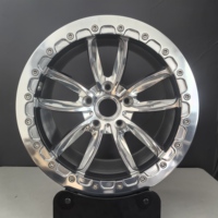 Jantes de course Drag Racing Beadlock Street Fighter forgées 5x120 pour Chevrolet Camaro Corvette C8 C7 C6 C5 Impala SS