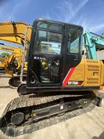 Excavatrice d'occasion SANY SY75C PRO, mini-excavatrice d'occasion d'origine chinoise avec système avancé de contrôle intelligent